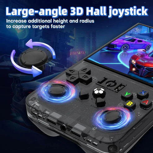 Retro R36 MAX Handheld Console with 4.0 Inch Eye Protection HD IPS Screen, 20,000+ Games and Protection Case (Random color)