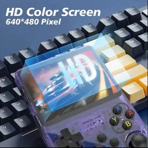 Original R36S Retro Pocket Handheld Console with Eye Protection HD IPS Screen, 20,000+ Games(Random color )
