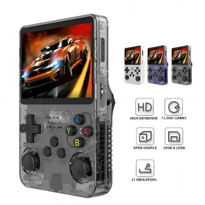 Original R36S Retro Pocket Handheld Console with Eye Protection HD IPS Screen, 20,000+ Games(Random color )
