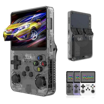 Original R36S Retro Pocket Handheld Console with Eye Protection HD IPS Screen, 20,000+ Games(Random color )